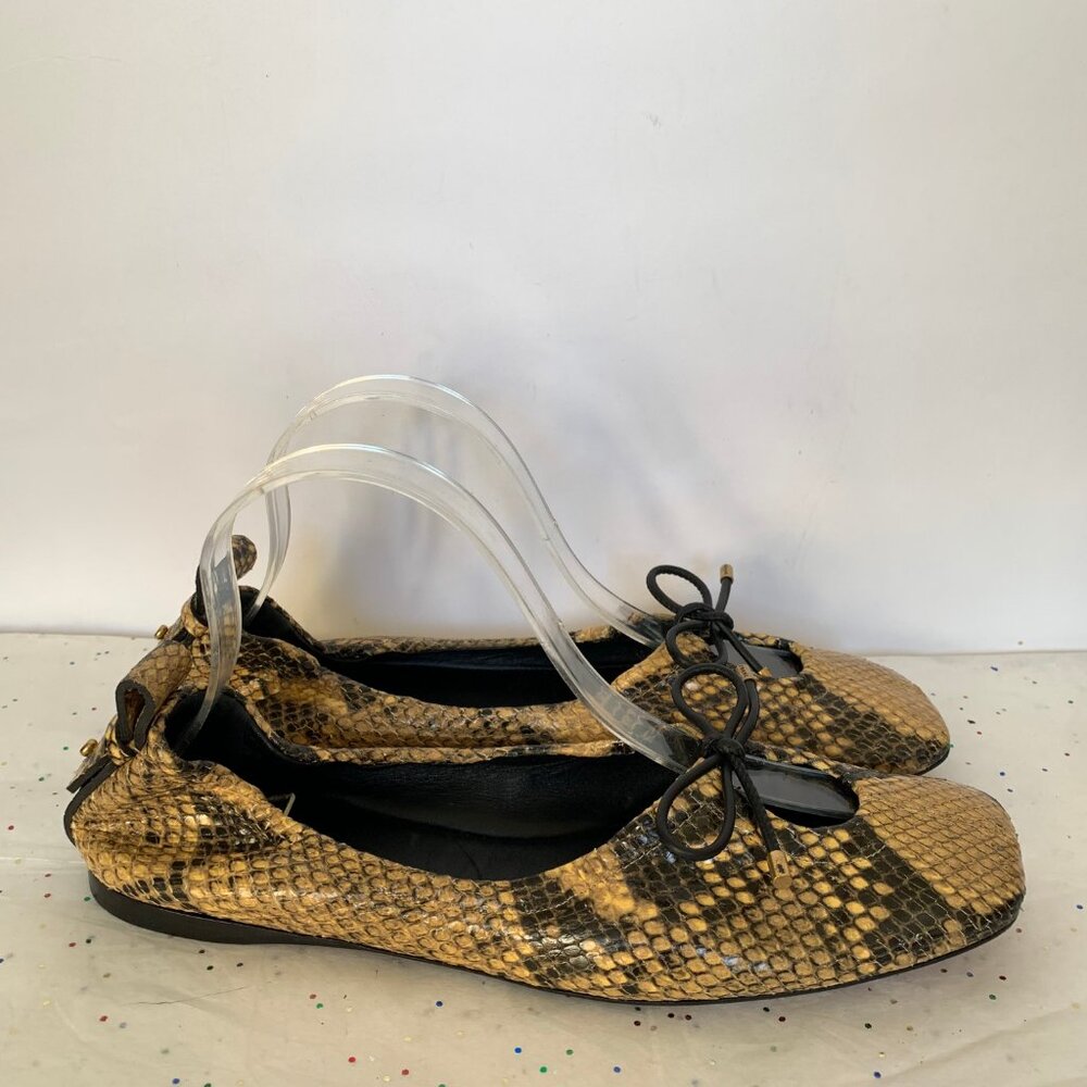 Frame Le Sunset Ballet Flats Python Multi Print B… - image 4